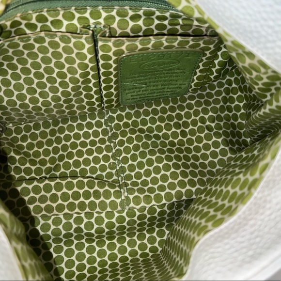 Brighton Pebbled Leather Shoulder Handbag Magnetic Closure Medium Woven Design - Picture 5 of 10